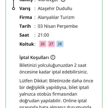 Otobüs Bileti İptalinde Yaşanan Zorluk