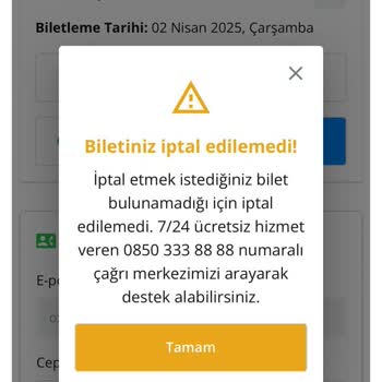 Otobüs Bileti İptalinde Yaşanan Zorluk