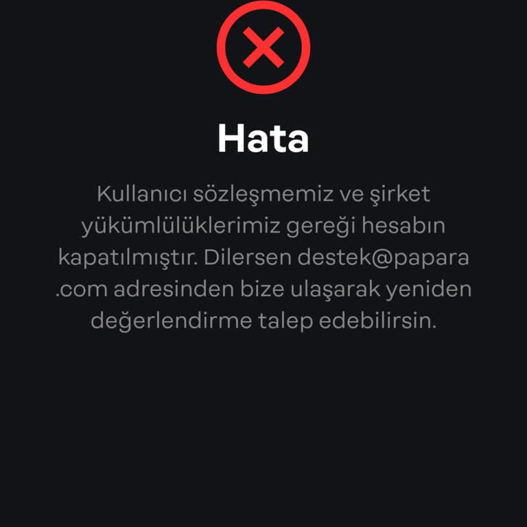 Papara Hesabım Kapalı: Acil Yardım Bekliyorum