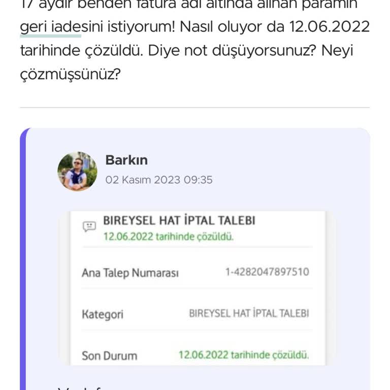 Vodafone'dan Haksız Fatura İadesi Bekleyen Müşteri Mağduriyeti