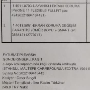 Teknosa Ekran Koruma Sözüne Uymuyor