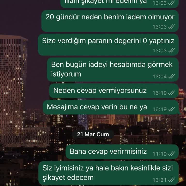 Yanlış Ürün Ve İade Sorunu Çözümsüz Kaldı