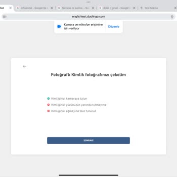 Technisches Problem bei Duolingo Test nach Identitätsprüfung