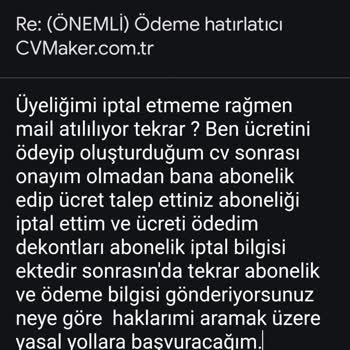 İzinsiz Abonelik Ve Ücret Talebi