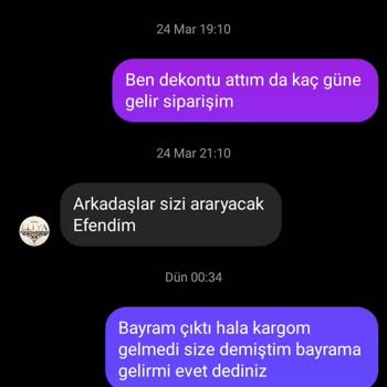 Bayram Öncesi Siparişim Hala Gelmedi!
