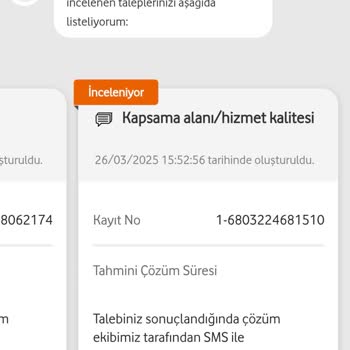 Vodafone Uygulama Ve Şebeke Problemleri