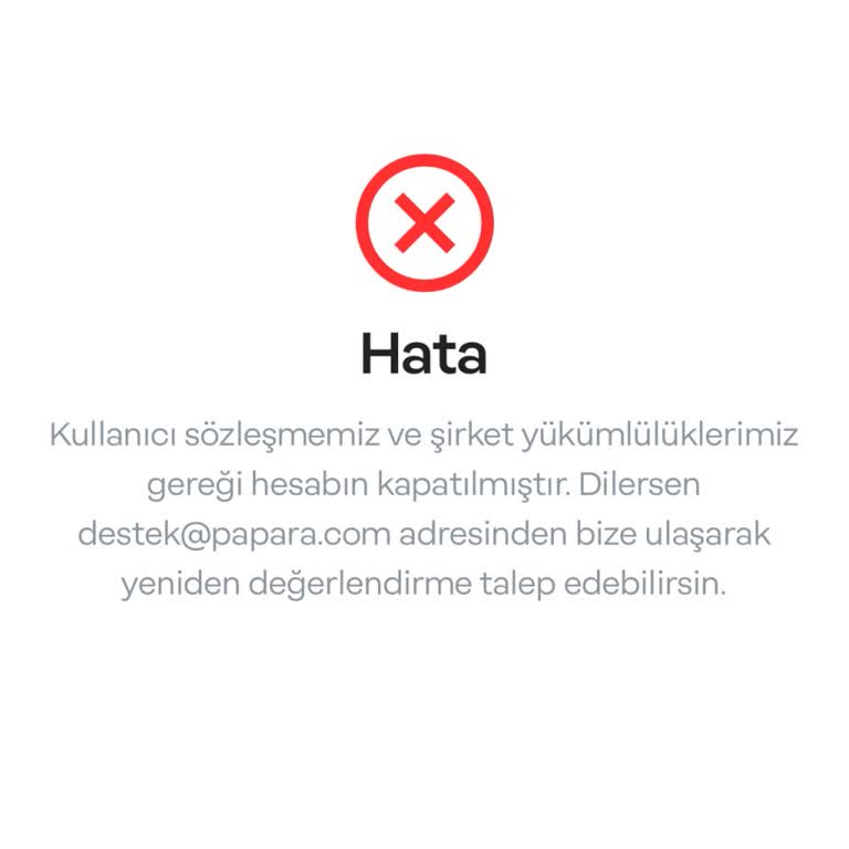 Papara Hesabım Haksız Yere Kapatıldı, Açıklama Bekliyorum!