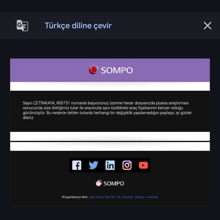 Sompo Sigorta İle Değer Kaybı Mağduriyeti