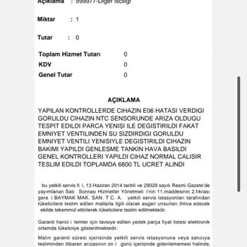 Sürekli Arıza Veren Kombi Ve Yüksek Servis Ücretleri