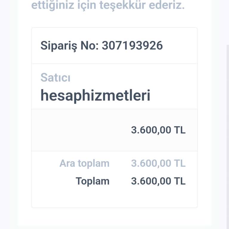 Hesaphizmetleri.com Hesap Alımında Yaşanan Sorun Ve İade Talebi