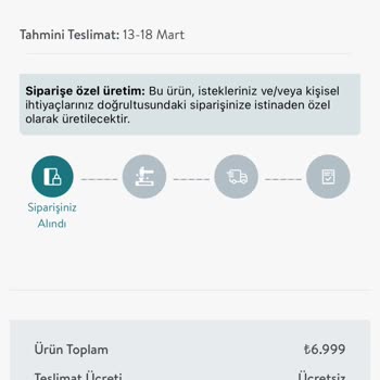 Vivense Özel Üretim Bahaneleriyle İptal Edilemeyen Ürün Sorunu