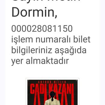 İptal Edilen Tiyatro Bileti İçin Geri Ödeme Sorunu