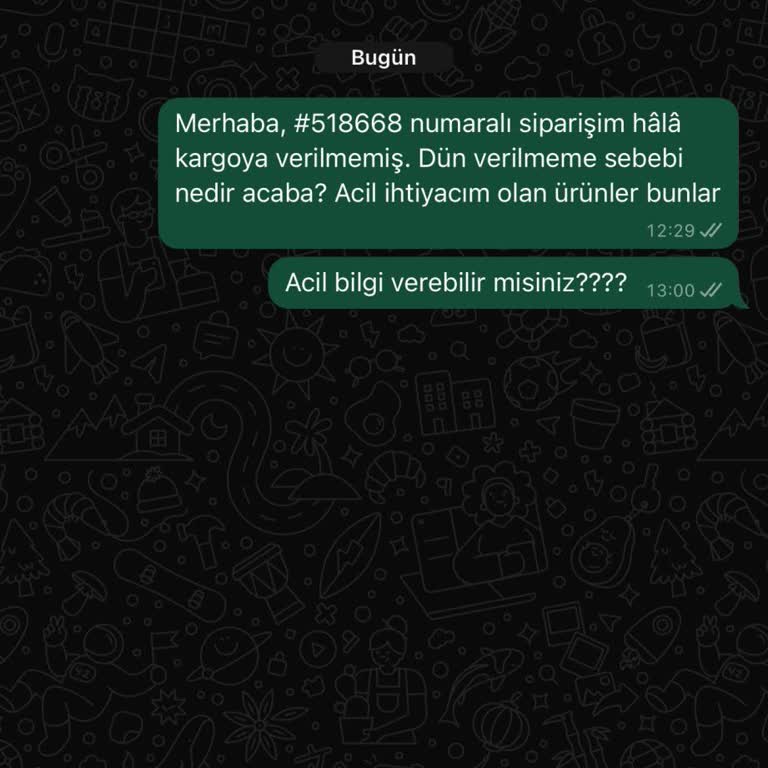 Hıq Firmasının İletişim Eksikliği Ve Geciken Sipariş