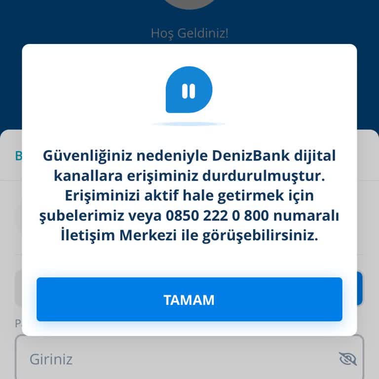 Denizbank'ta Gemide Çalışanlar İçin Erişim Sorunu