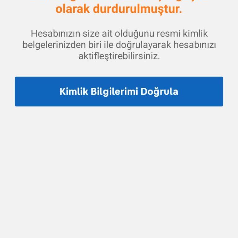 Sahibinden.com'da Kimlik Doğrulama Sorunu Ve Hesap Kapatma