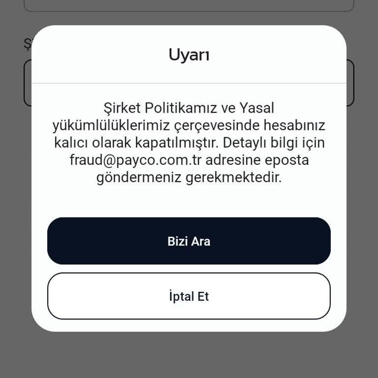 Hesap Kapatma Şoku: Payco Mağduriyeti