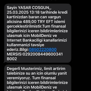 Denizbank'ta EFT Sorunu Ve İlgisizlik