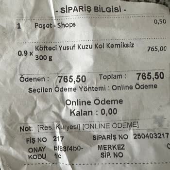 Yağlı Et Siparişi Hayal Kırıklığı