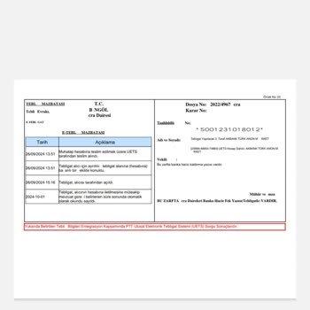 İcra Fek Yazısına Rağmen Bloke Sorunu