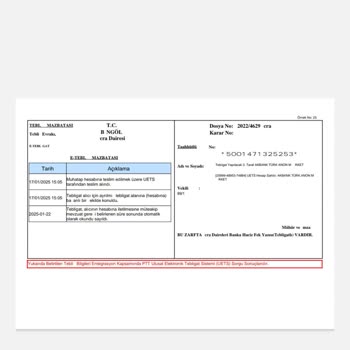 İcra Fek Yazısına Rağmen Bloke Sorunu