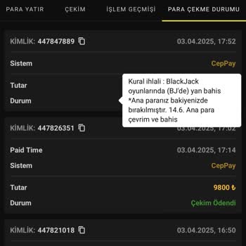 Kazandığım Paraya Yan Kural Engeli