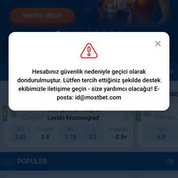 Mostbet Hesabım Donduruldu, Belgeler Gönderildi Cevap Bekleniyor