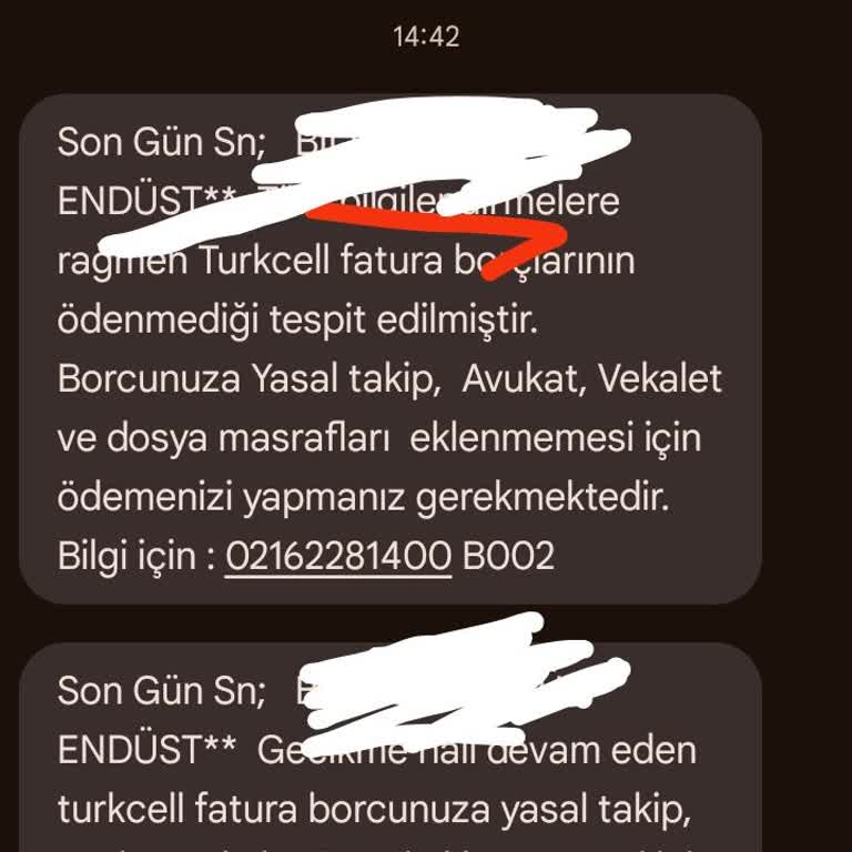 Sürekli Gelen Mesajlarla İlgili Şikayet
