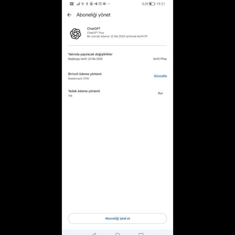 ChatGPT Plus Abonelik Sorunu Ve Kesintili Kullanım