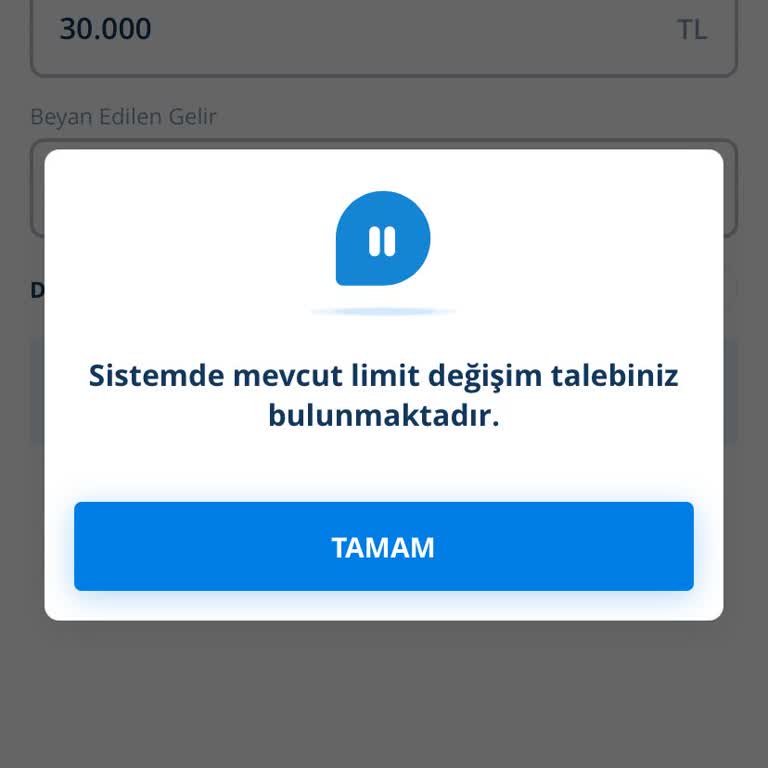 Limit Düşürme Talebinde Gecikme
