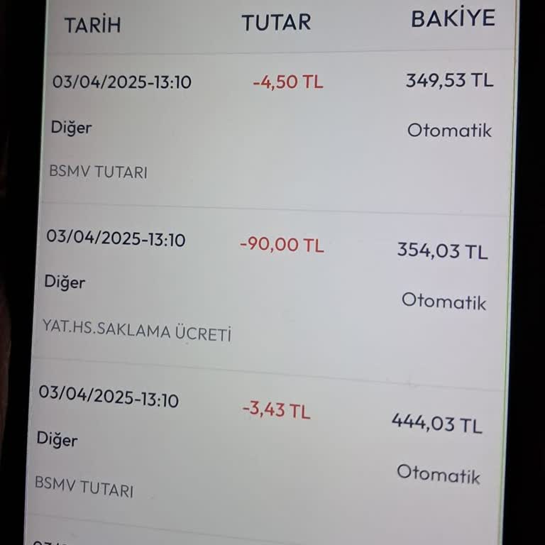Bilgilendirme Yapılmadan Kesilen Saklama Ücreti