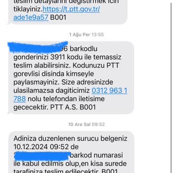 PTT’nin Resmi Hattı İle Yanıltılıyoruz