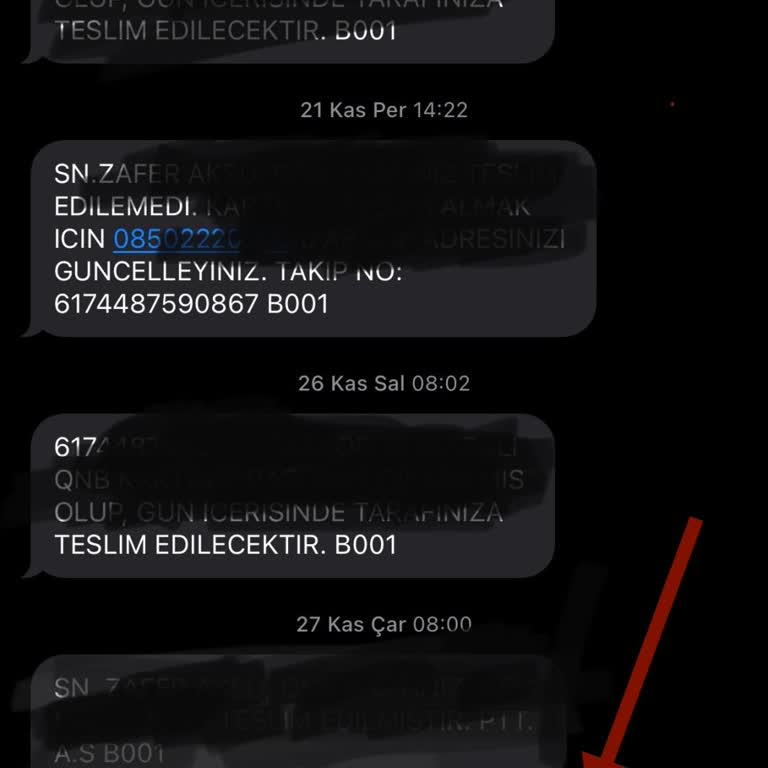 PTT Adıyla Gelen Mesaj Şikayeti