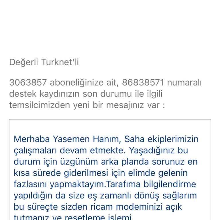 7 Gündür İnternetsiz: Müşteri Hizmetlerine Ulaşamıyoruz