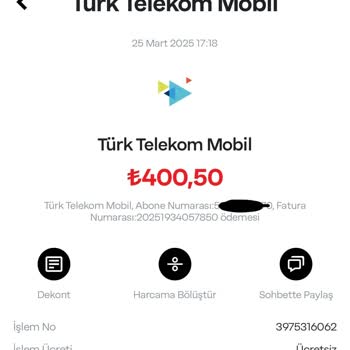 Çifte Ödeme Sorunu: Türk Telekom'dan İade Bekliyorum