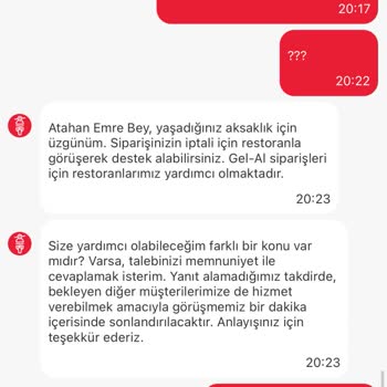 Çikolatalı Milkshake Siparişim Neden Gelmedi?