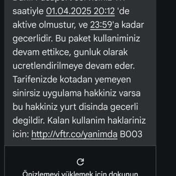 Yanlışlıkla Aktif Edilen Yurt Dışı Paketleri Ve İade Sorunu