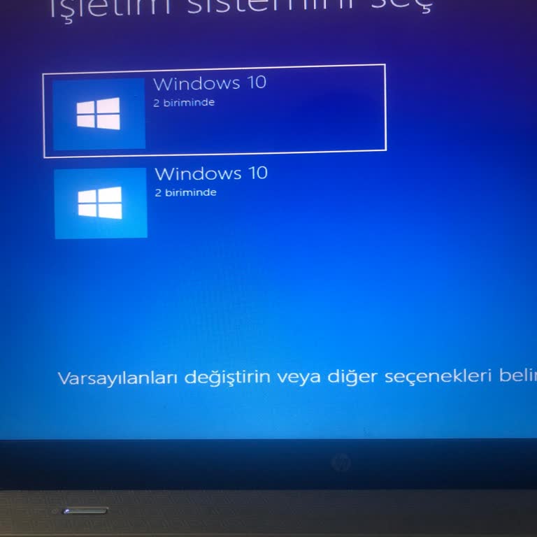 Windows 10 Başlangıç Seçenekleri Sorunu