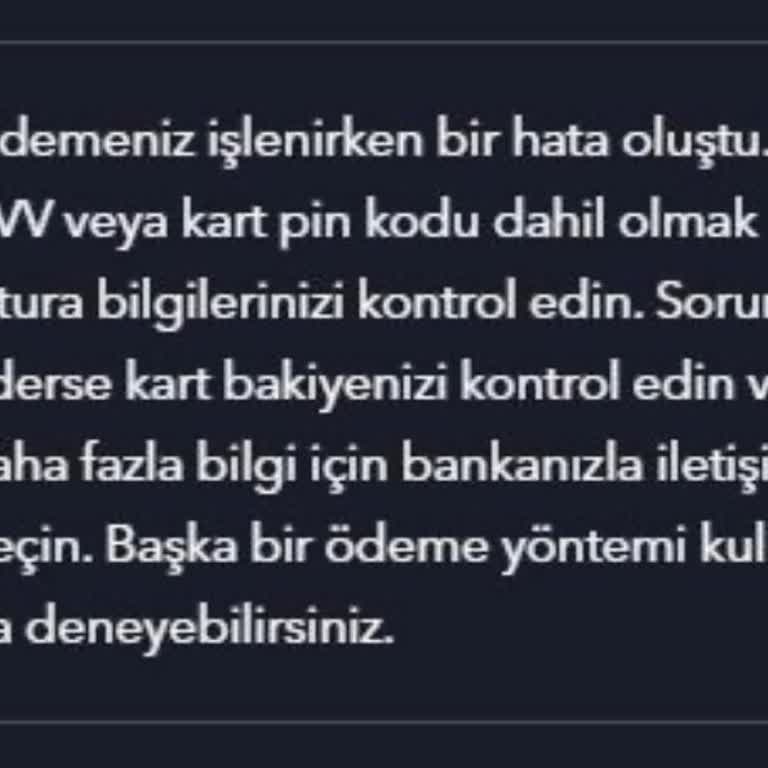 Disney+ Ödeme Hatası: Kart Bilgileri Doğru Ama İşlem Başarısız