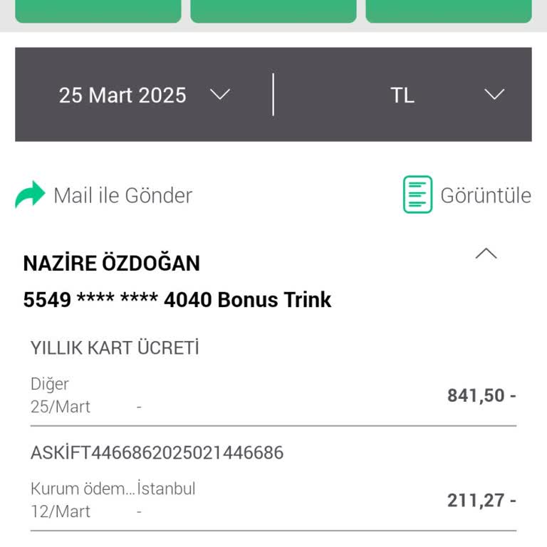 Haksız Kart Ücreti İadesi Talebi Ve Yasal Haklarımı Kullanma Uyarısı