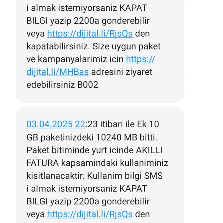 10 GB İnternetin 25 Dakikada Tükenmesi