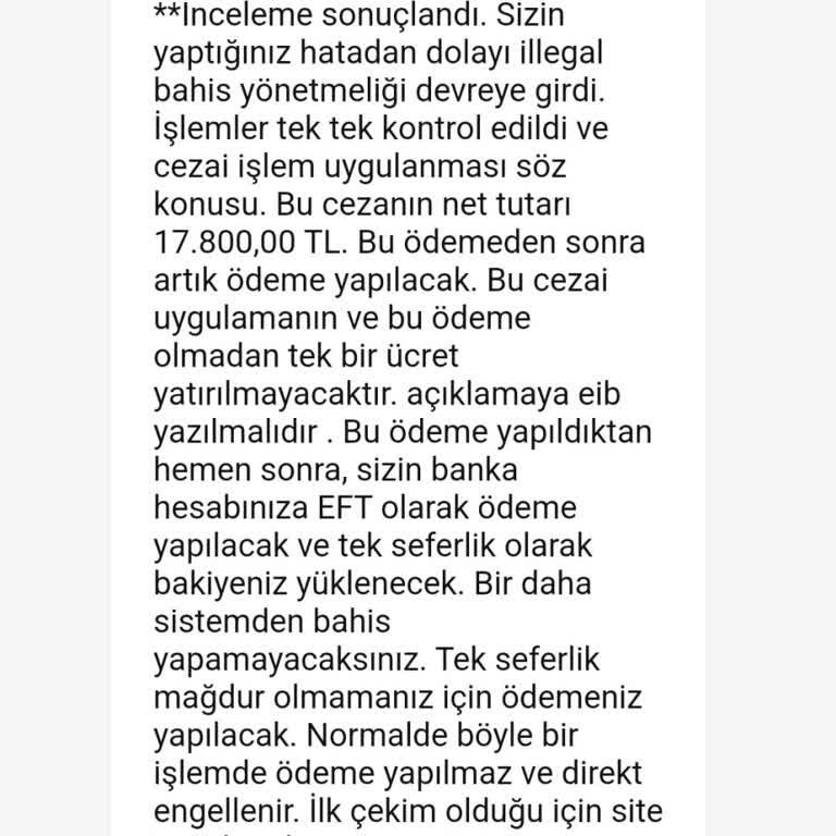 Kazandığım Bahis Parasının Ödenmemesi