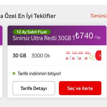Vodafone'dan Yenileme Ücretleri Hakkında Adil Olmayan Teklif
