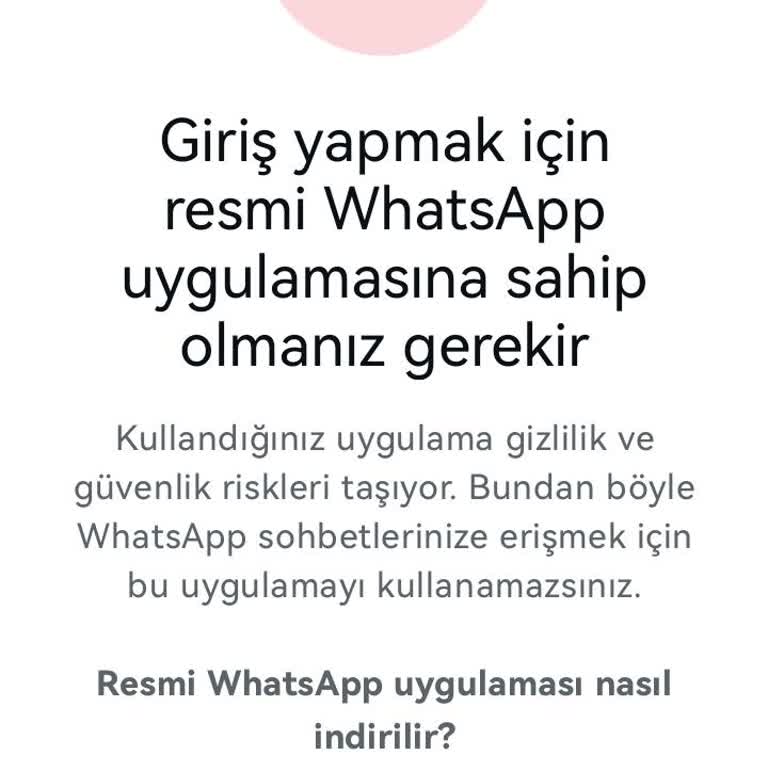 Güncelleme Sonrası WhatsApp Sorunu