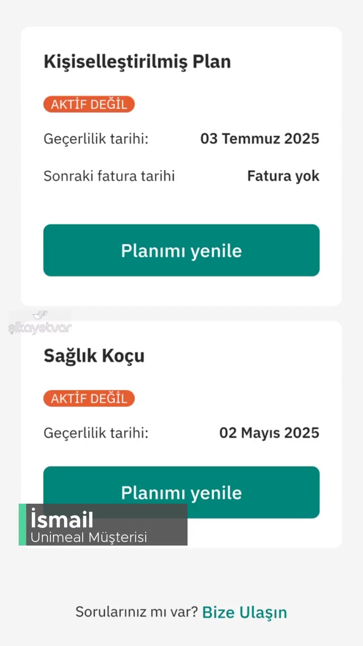 Unimeal İade Yapmıyor! videonun kapak resmi