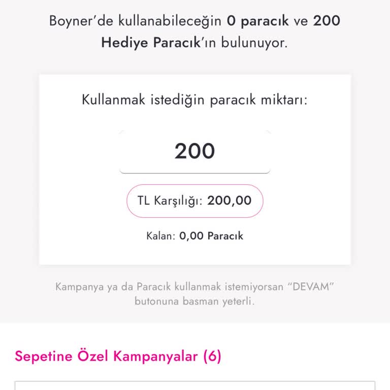 Hopi Puanlarımı Boyner'de Kullanamıyorum
