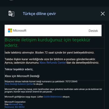 İade İşlemi Sonrası Geciken Para İadesi Ve Yanlış Mail Gönderimi