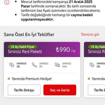 Vodafone'un Sürekli Artan Fiyatları Ve Yetersiz İnternet Paketleri