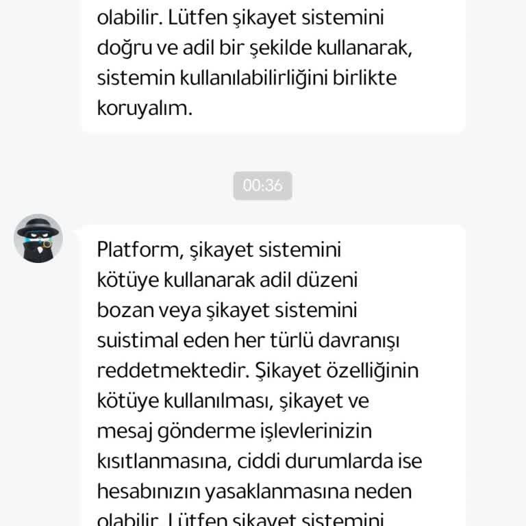 Haksız Mesaj Ve Rapor Banı Problemi