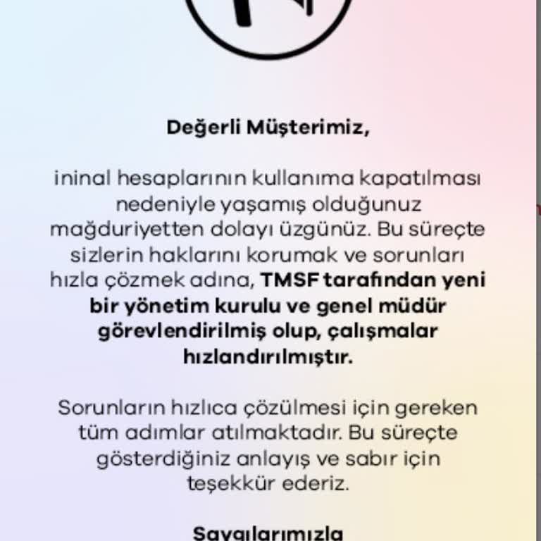 İninal Kart Hesaplarının Beklenmedik Kapatılması Ve İletişim Eksikliği