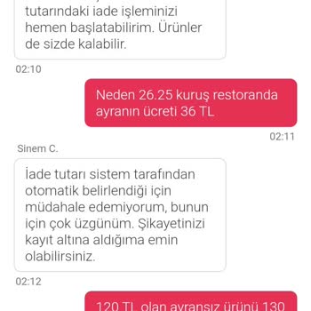 Yemeksepeti'nde Eksik Ürün Ve Yetersiz Telafi
